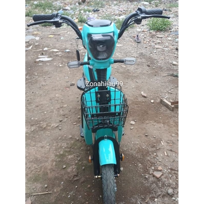 Keranjang Depan Sepeda Listrik kranjang klasik Mini ful besi Sepeda Listrik Goda Afiator DLL