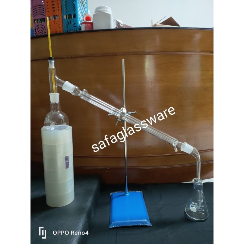Destilasi Sederhana Pyrex 250ml / Set Destilasi Sederhana 250ml