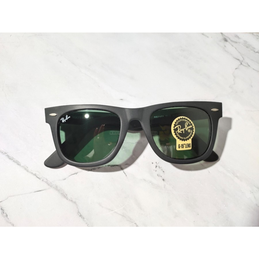 Kacamata Rayban Wayfarer 2140A 901S HITAM DOFF Size 50 Original