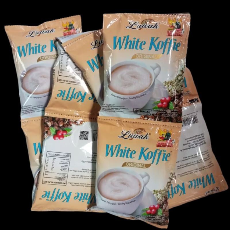 

Luwak White Koffie 1 Renceng isi 10 x 20 gr - Coffee Instan Siap Saji Kopi Bubuk Robusta - Minuman