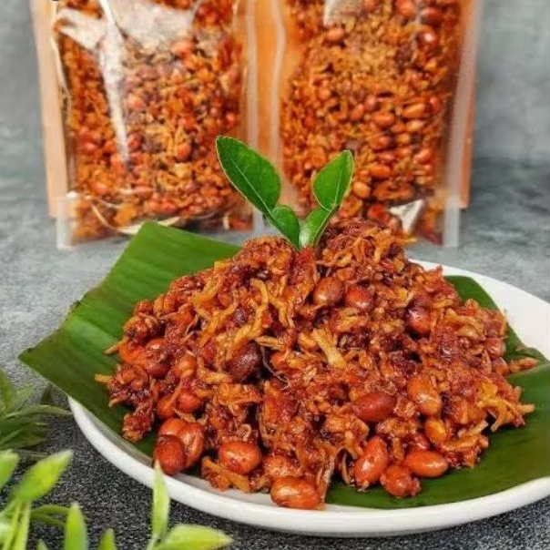 

Kering tempe teri + kacang kemasan 500gr "cocok banget buat teman makan yg praktis