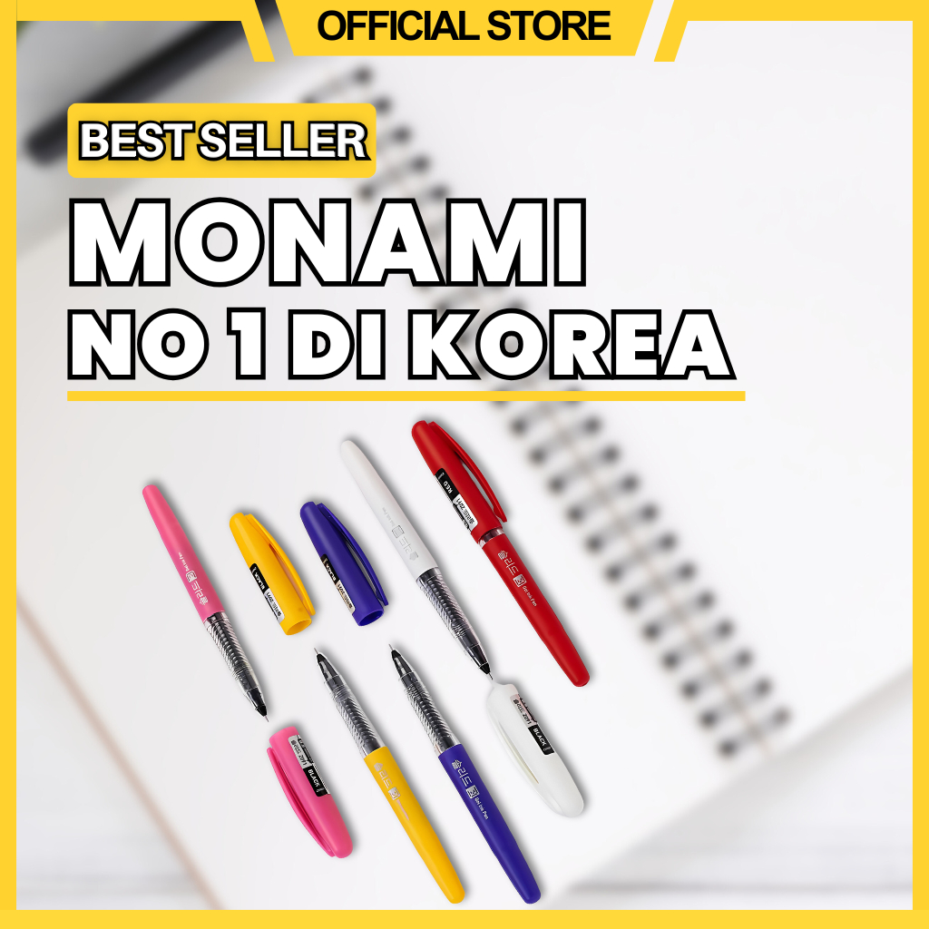 

Gel Pen Pulpen Pena Monami 2091 Gel 0.5 mm - Korean Pen