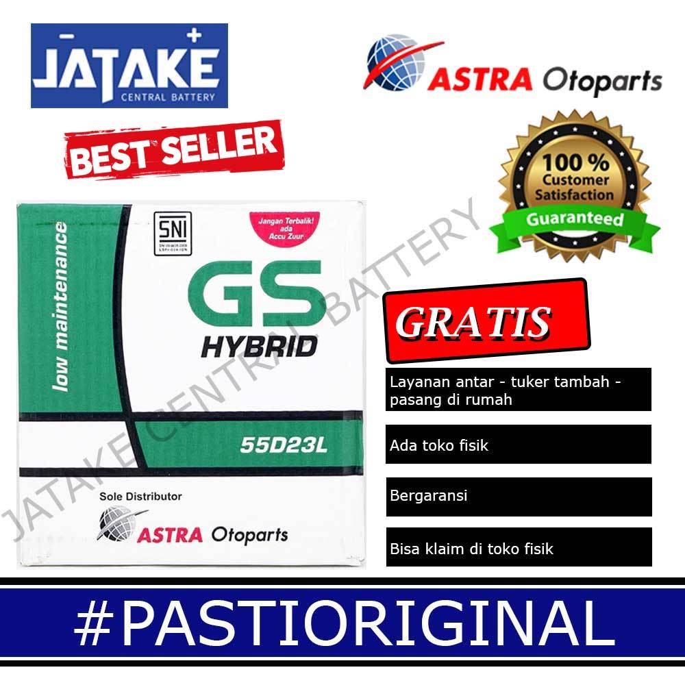Aki Basah 55D23L GS Astra Hybrid Mobil Nissan Evalia Xtrail Juke Serena Wulling Almaz