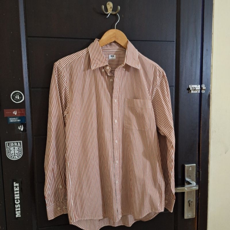Uniqlo Stripe Long Sleeve Shirt
