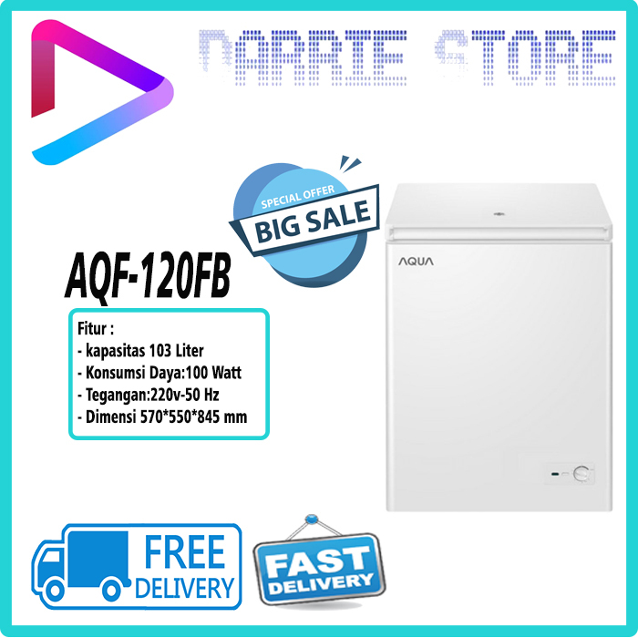 AQUA AQF-120FB COLD CHAIN Chest Freezer 100 Liter AQF120FB AQF120
