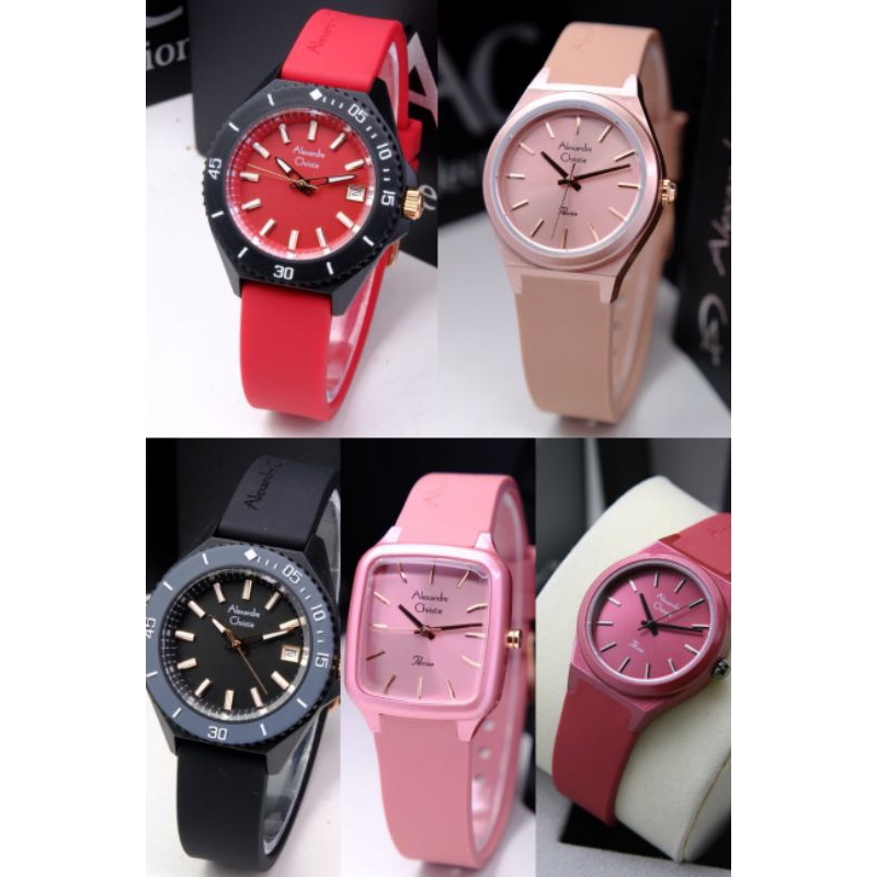 AC 2A07Jam Tangan Wanita Original ALEXANDRE CHRISTIE AC 2A08 Rubber Original AC 2A07 AC 2A08 AC 2B34