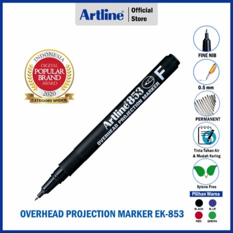 

ARTLINE Spidol Permanent OHP Overhead Project Marker EK-853
