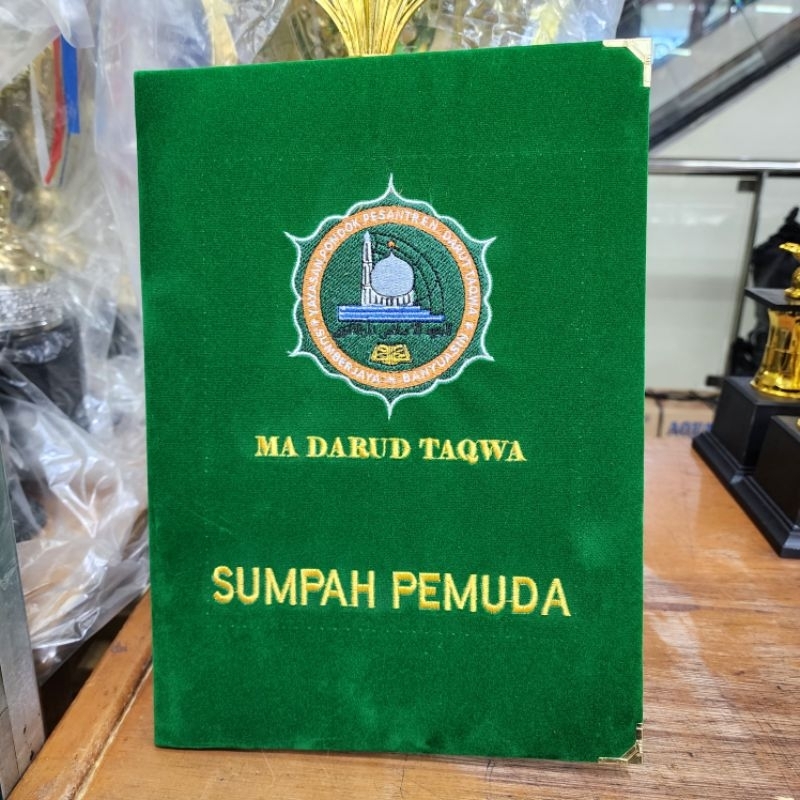 

Map Beludru custom Bordir A4 dan F4