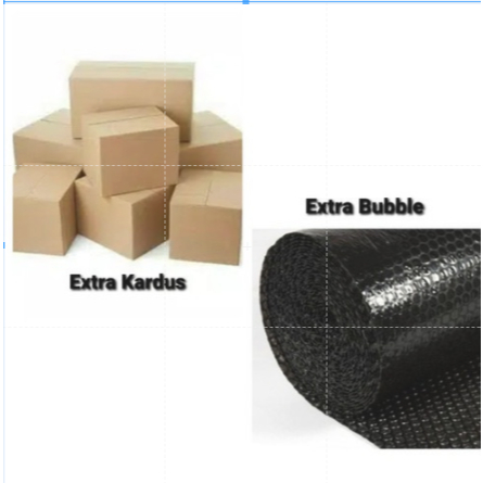 

Extra Bubble Wrap & Kardus Tambahan (Lebih Aman Menghindari Kerusakan/Penyok)