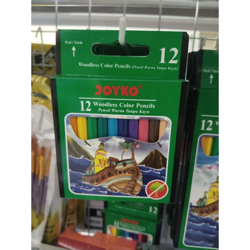 

Pensil Warna Joyko pendek 12 warna 1 pcs