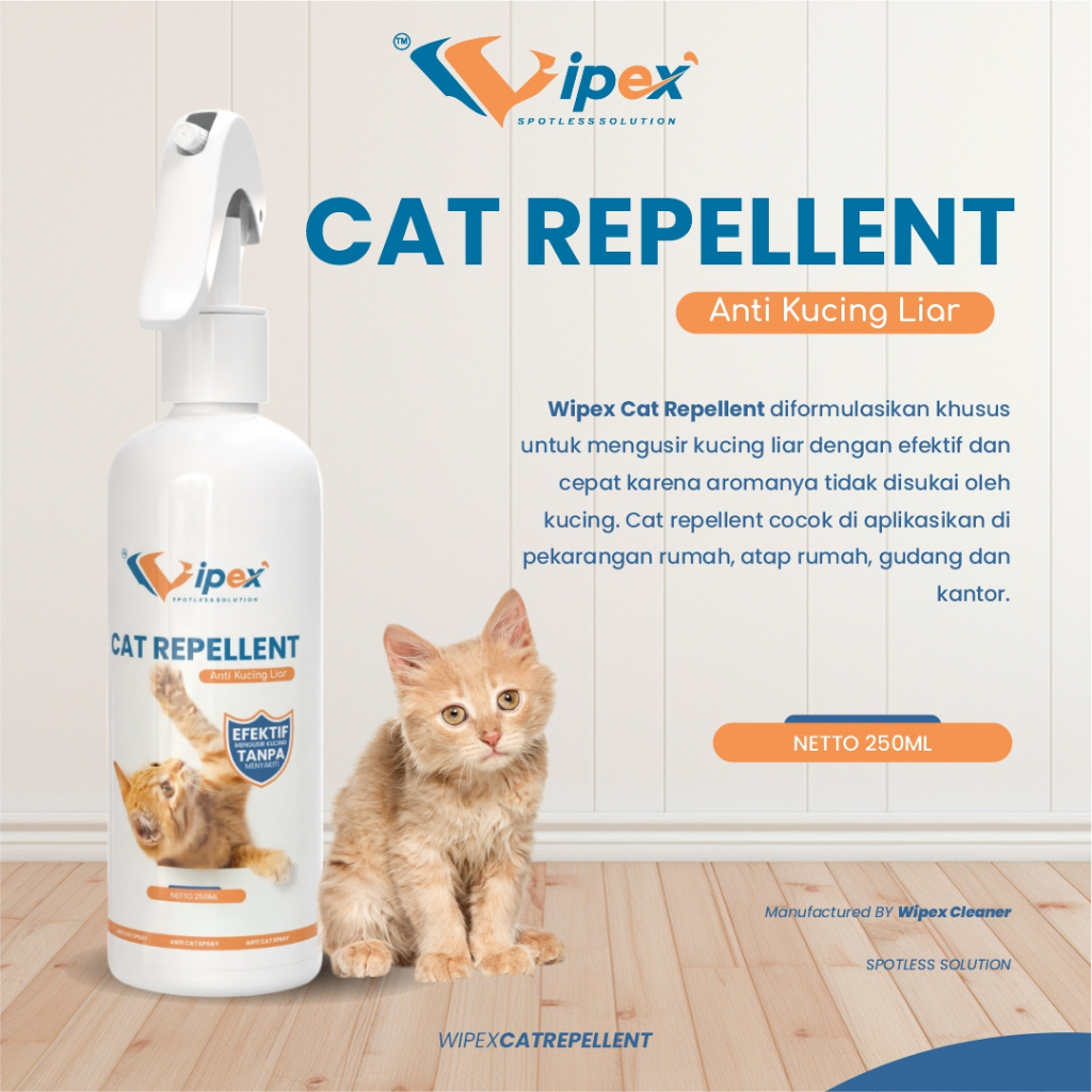 WIPEX PENGUSIR KUCING LIAR BAB PUP SEMBARANGAN / CAT REPELLENT ANTI KUCING MENGUSIR TANPA MENYAKITI