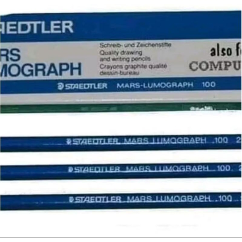 

1 Pcs Pensil Staedtler Lumograph 2B Pensil Ujian