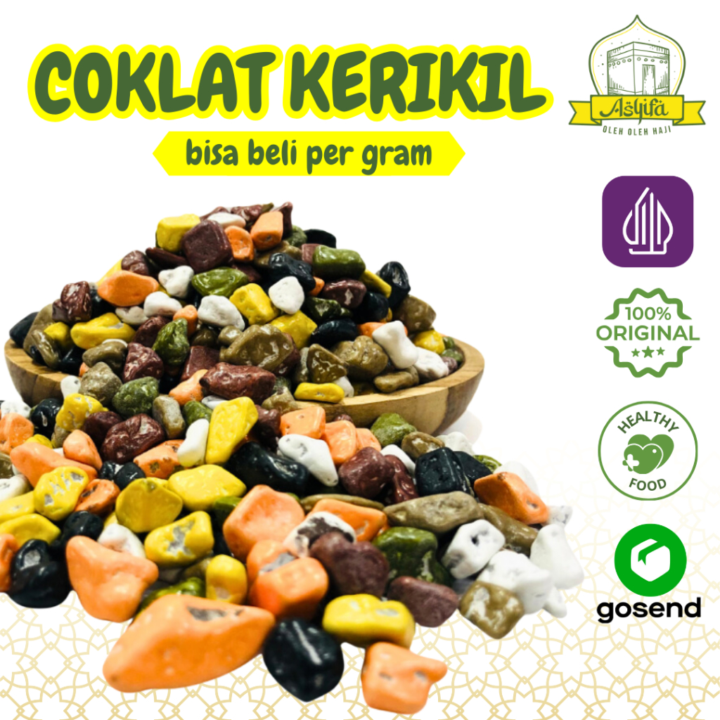 

Cokelat Batu Kerikil Arab Premium 1Kg Stone Chocolate Rock Coklat Mood Booster Oleh2 Haji Umroh