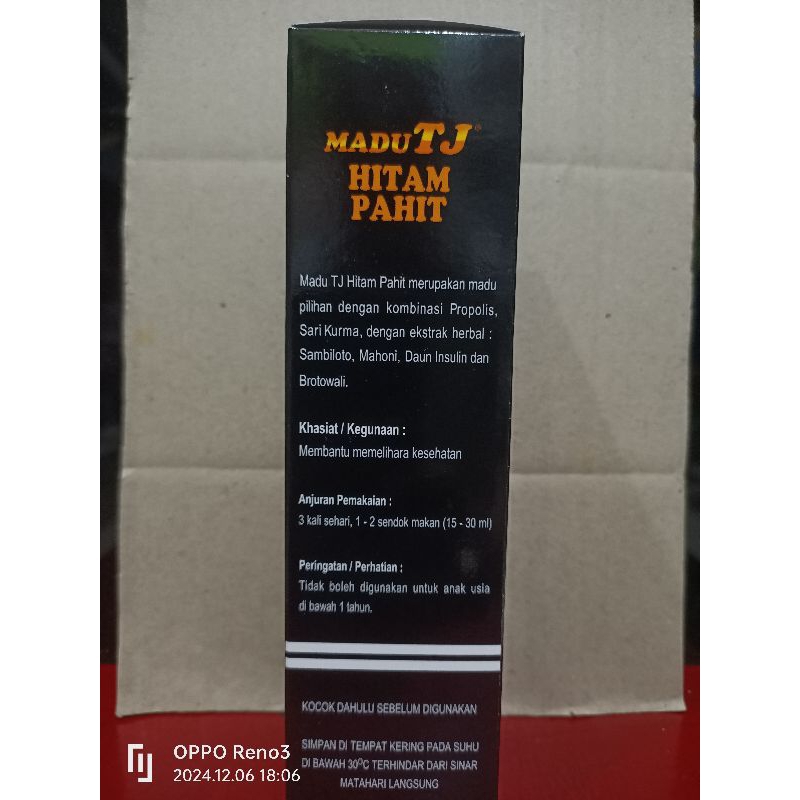 

Madu TJ Hitam Pahit