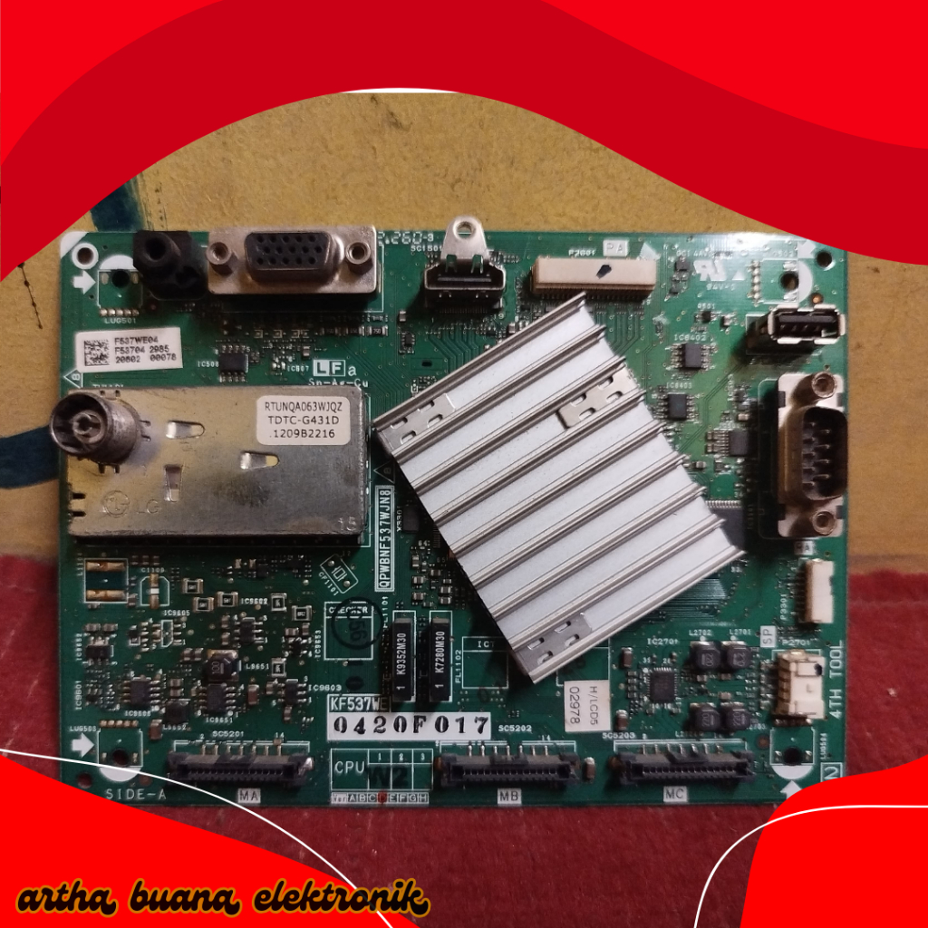 MAINBOARD TV LCD SHARP AQUOS  LC 32AF10M