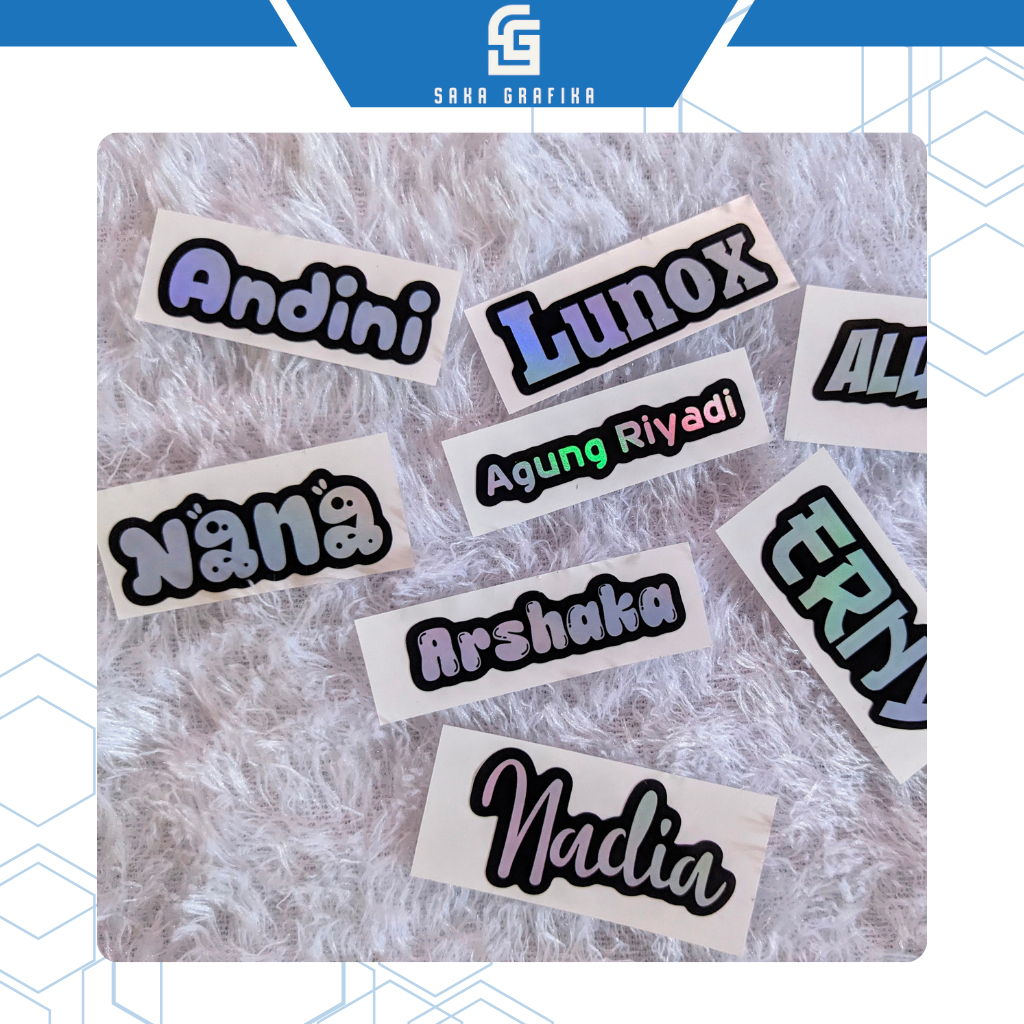 

Stiker Hologram Costum Nama