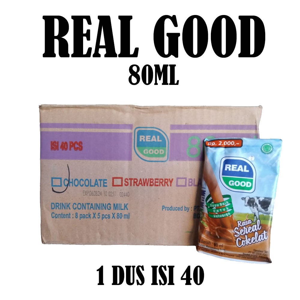 

SUSU BANTAL REAL GOOD DUS ISI 40PCS @80ML