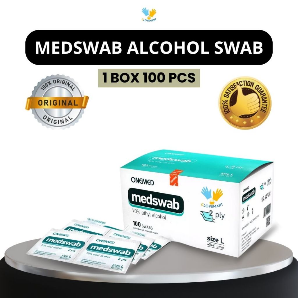 Medswab Alcohol Swab / Med Swab / Alcohol Swab / Tissue Alcohol / Tisu desinfektan