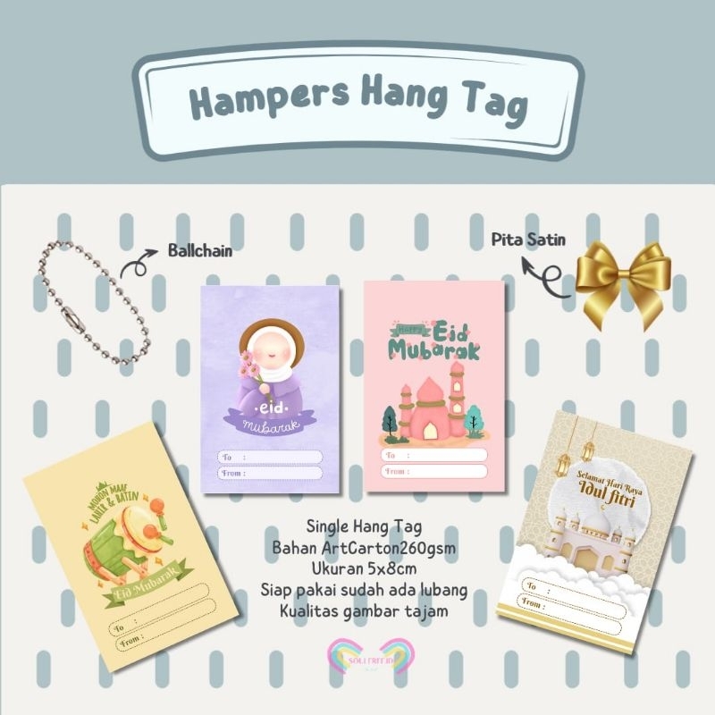 

Hang Tag Lebaran / HangTag Idul Fitri / Hang Tag Hampers Eid Mubarak