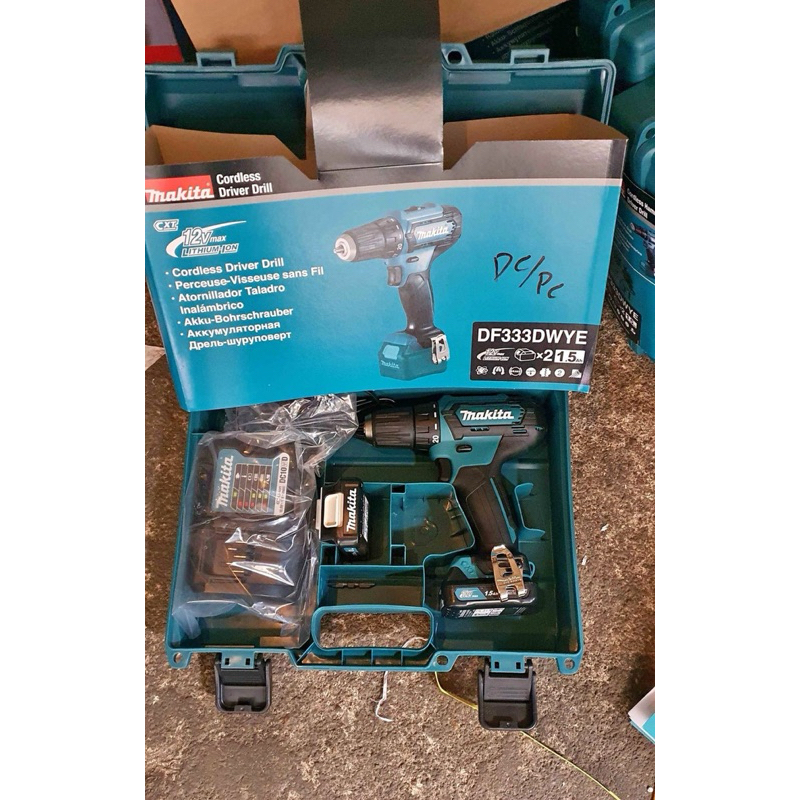 Makita Cordless Driver Drill DF333DWYE / bor cordless makita / bor baterai makita
