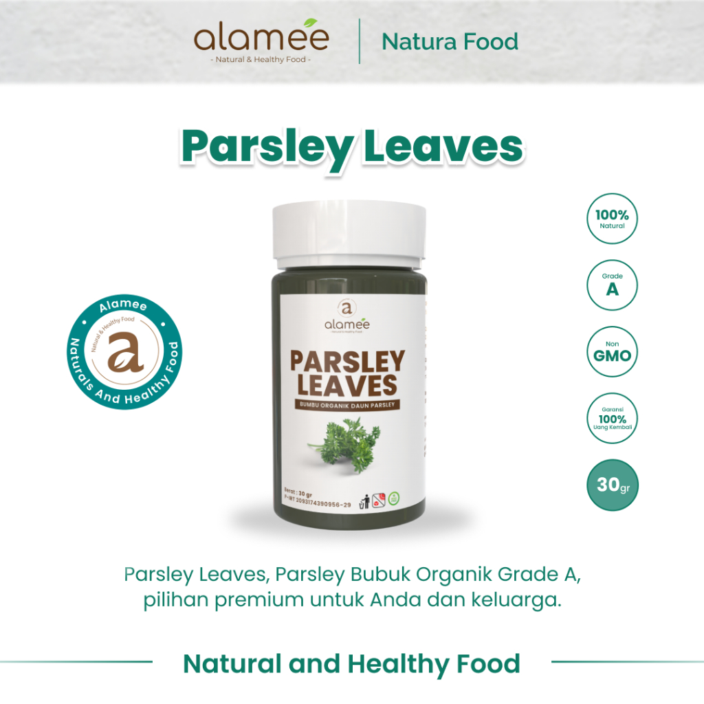 

ALAMEE Parsley Kering Daun Peterseli Dried Persley Flakes Leaves Bumbu Dapur Garnish Seasoning