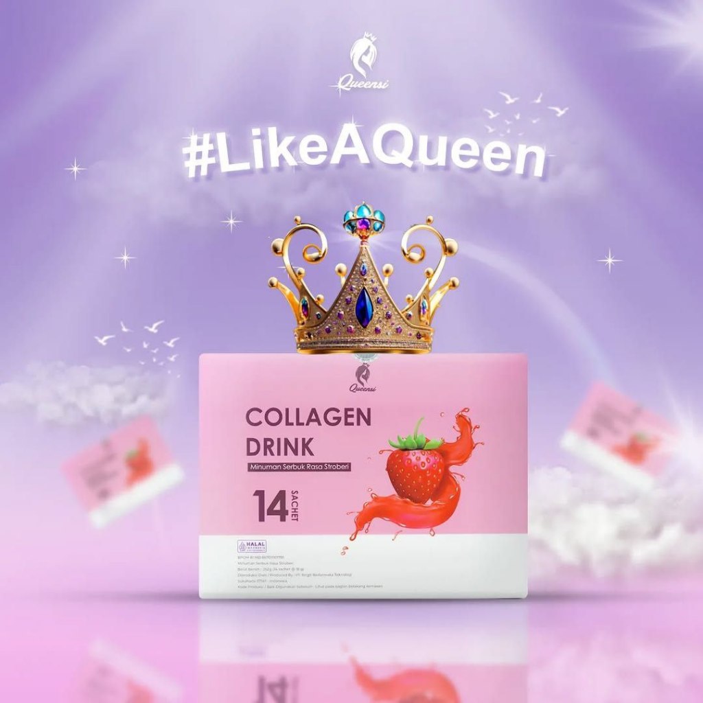 QUEENSI Collagen Drink By Queensi ISI 14 Sachet - COD