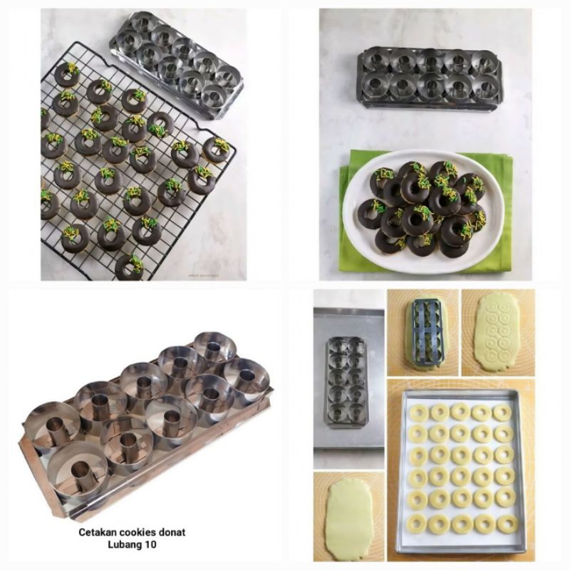 cetakan donat cookies / cookie cutter donat mini / cetakan kue kering