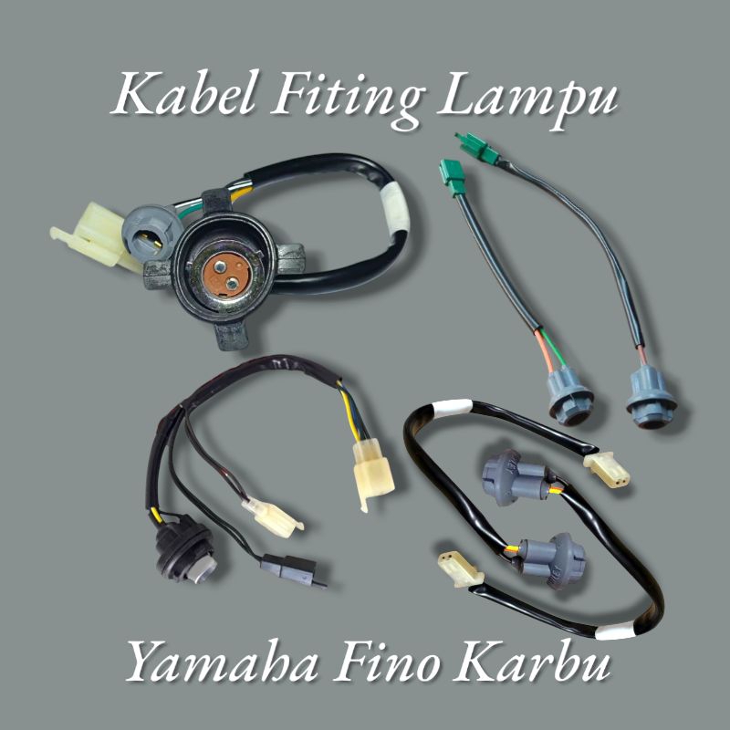KABEL PITING LAMPU YAMAHA FINO KARBU FULLSET PITING LAMPU SEIN PITING LAMPU DEPAN BELAKANG