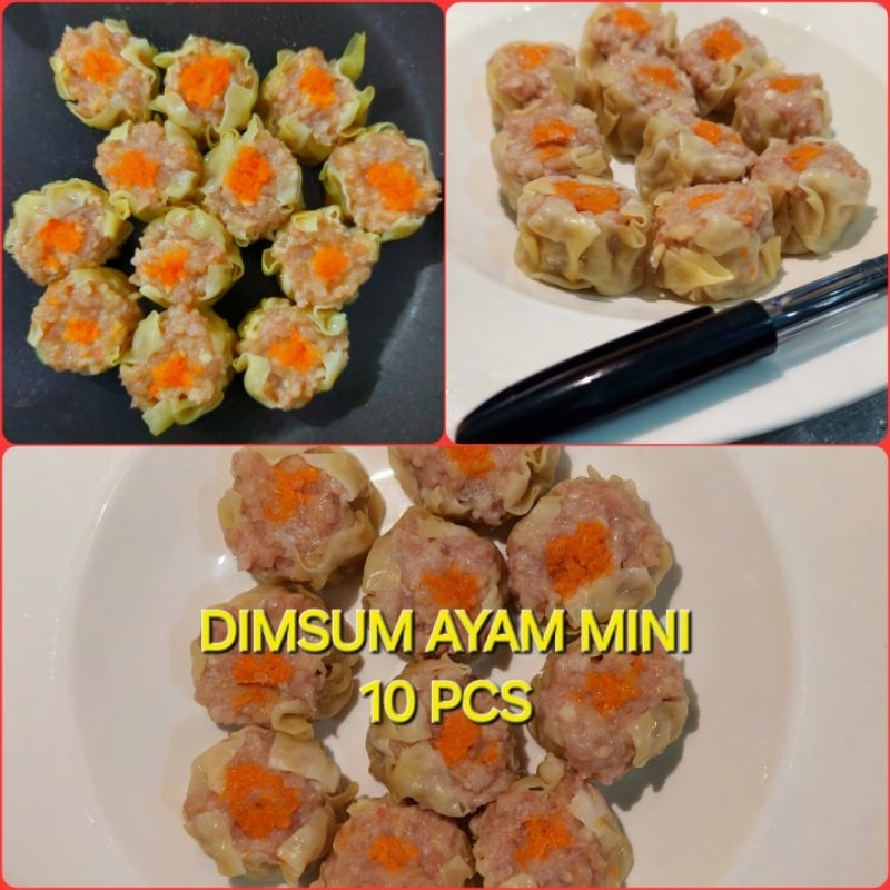

Dimsum Ayam Premium Mini 10 pcs @18gr/pcs