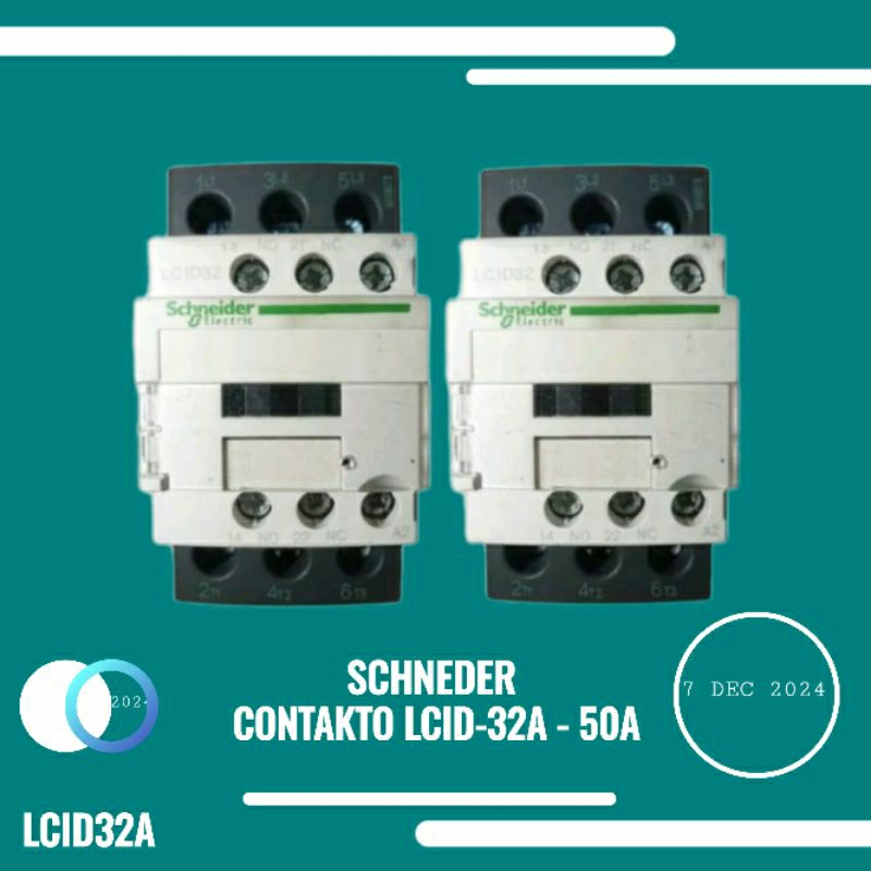 KONTAKTOR LCID-32A 3phase  AMPER 50A bekas