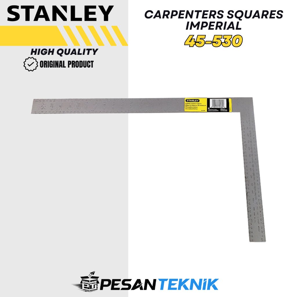 

Penggaris siku Steel Carpenters Squares Imperial STANLEY 45-530