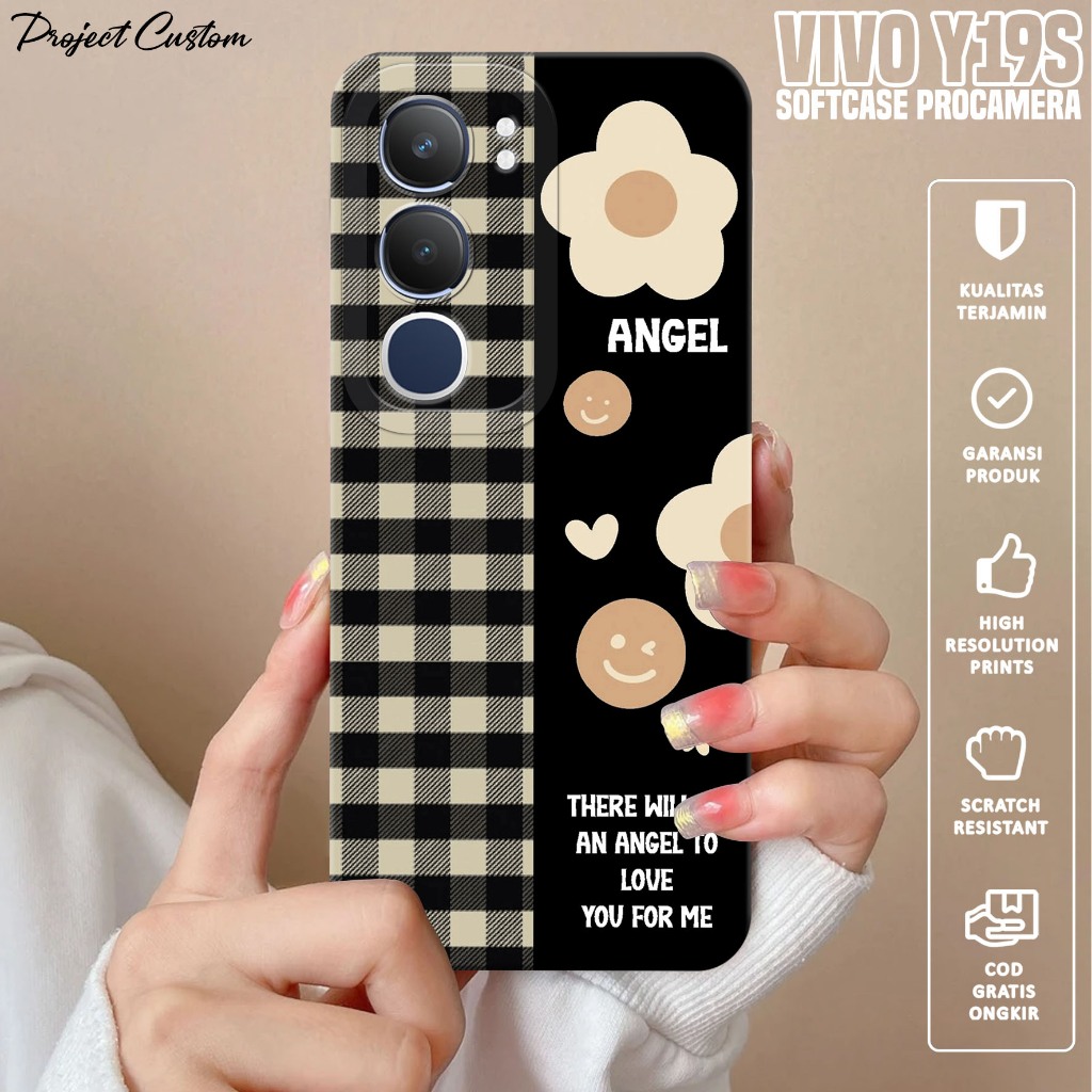 Softcase Hp VIVO Y19S - Case Hp VIVO Y19S ( BUNGA ) Silikon Hp VIVO Y19S - Casing Hp VIVO Y19S - Cas
