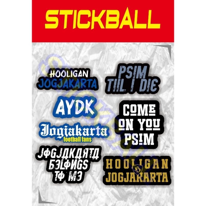 7 stiker HOOLIGAN PSIM JOGJAKARTA