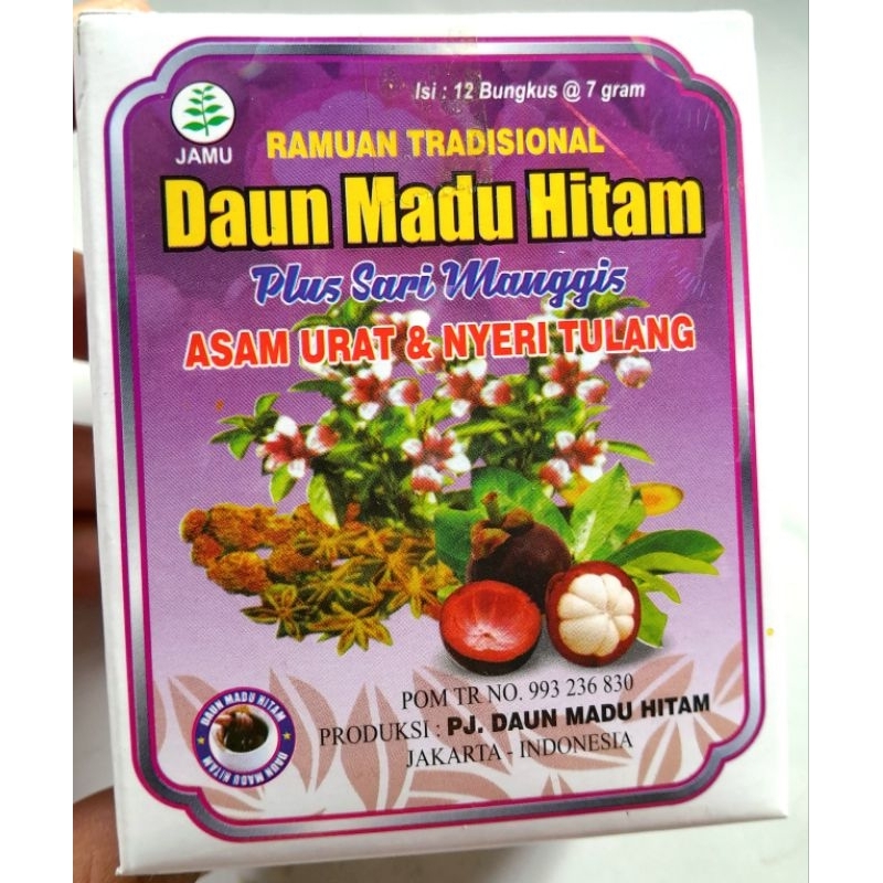 Jamu seduh Daun Madu Hitam Asam Urat Pegalinu Original