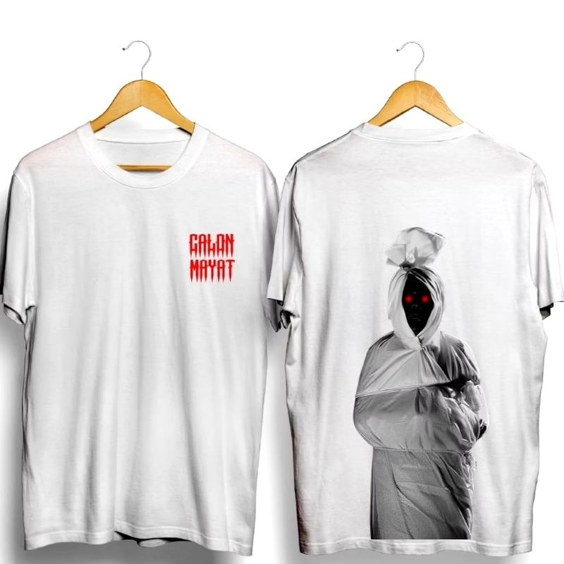 Kaos Calon Mayat Pocong Viral Ready baju Pocong Ready