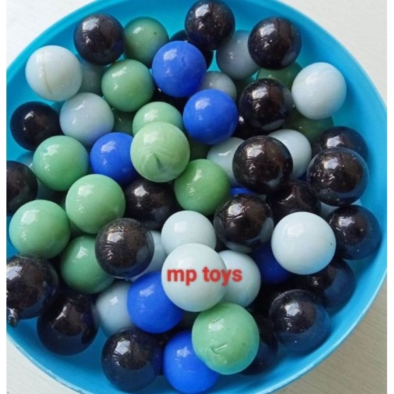 100 Pcs Kelereng Keramik Kelereng Marmer Milinium