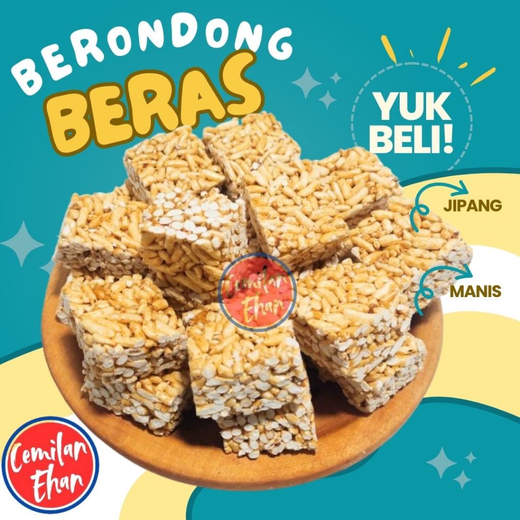 

Brondong Beras 250gr Jipang Beras Manis Makanan Ringan Tradisional