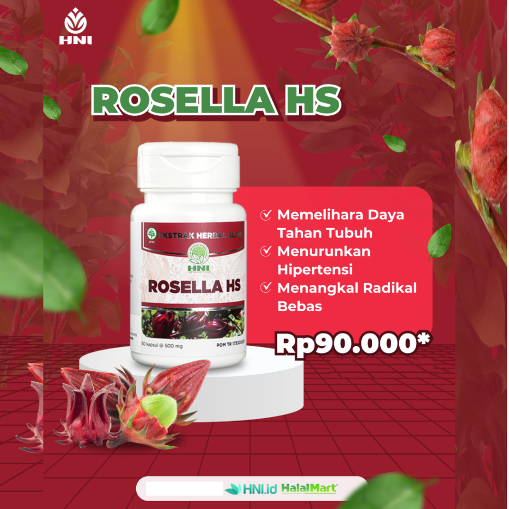 ROSELLA HS - Obat Herbal Hipertensi Obesitas Kolesterol - Asam Urat - HNI HPAI