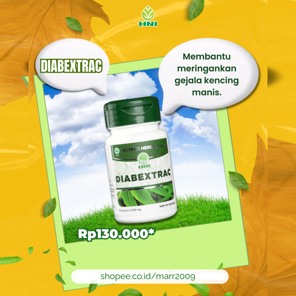 

DIABEXTRAC - Obat Herbal Kencing Manis - Obat Herbal Diabetes - HNI HPAI