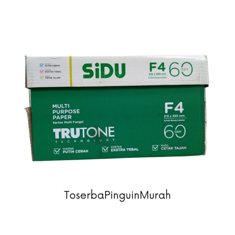 

Kertas HVS Sidu F4 60gsm