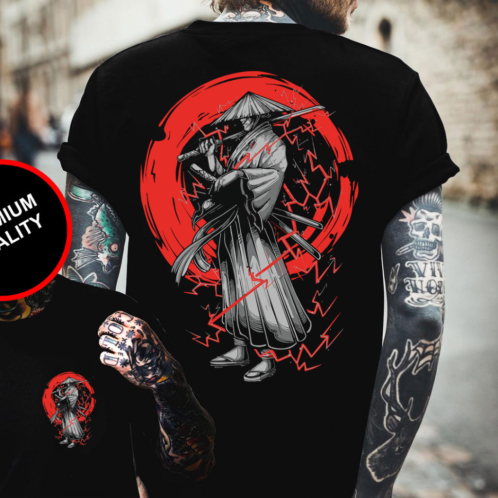 TSHIRT - SAMURAI - KAOS POLOS HITAM - KAOS ANAK MUDA - KAOS BANDUNG - KAOS MALANG - KAOS MAXWEL - KA