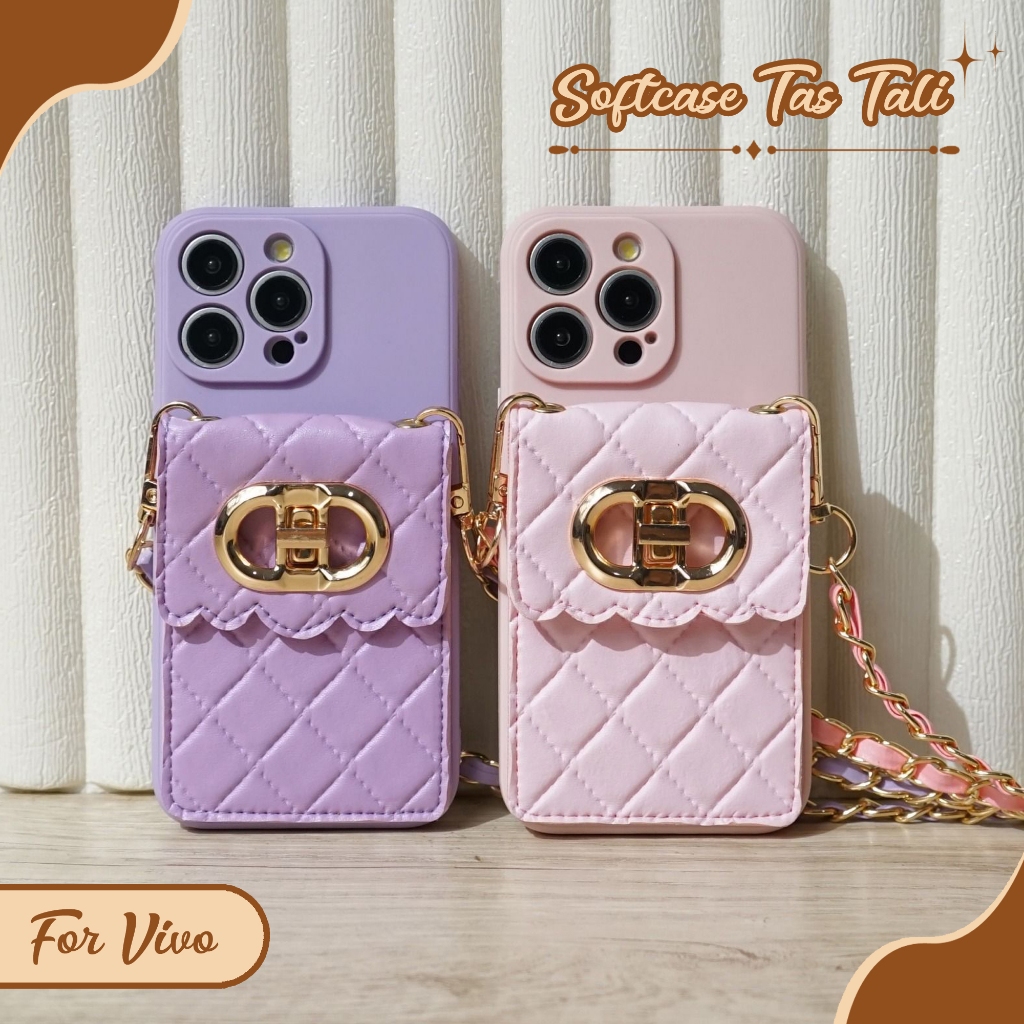 Case Dompet Vivo Y19S V40 Lite V30 V27 V25 Y27S Y12 Y15S Y100 Y16 Y35 Y02 Y28 Y18 Y91C V23 V21 - Cas