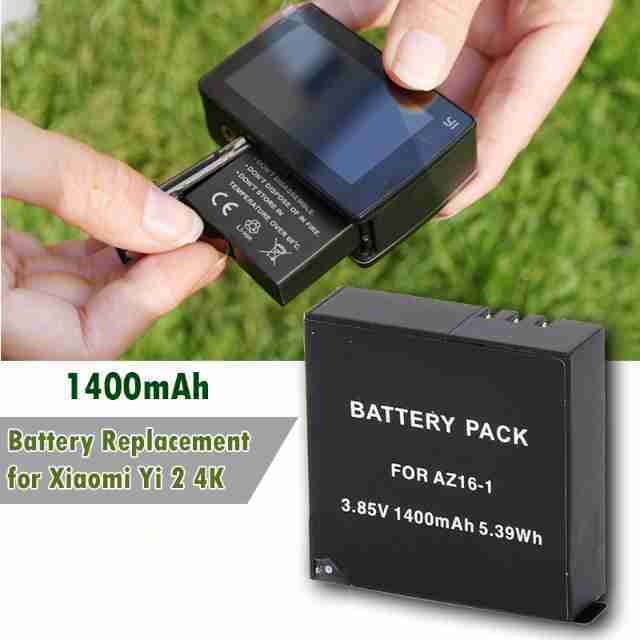 Baterai Xiaomi Yi 2 4K 1400mAh (1PC) Battery Replacement Batere Cadangan Pengganti Kamera Aksi