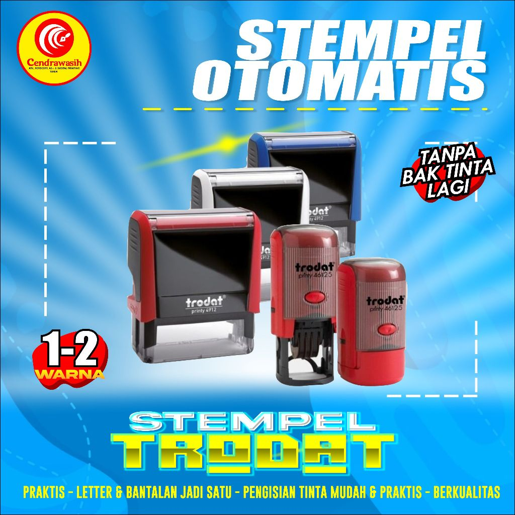 

CUSTOM STEMPEL TRODAT/STAMPEL/STEMPEL/TRODAT/KEPERLUAN KANTOR/KEPERLUAN SEKOLAH