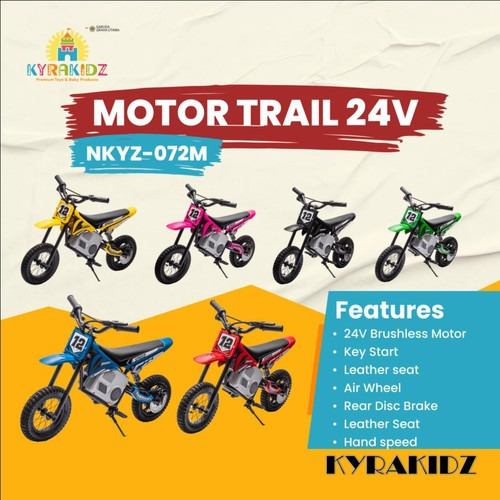 Motor Anak Bisa Dinaiki | Motor Aki Anak Laki Laki | Motor Trail Anak - Kyrakids Brushless Toys Driv