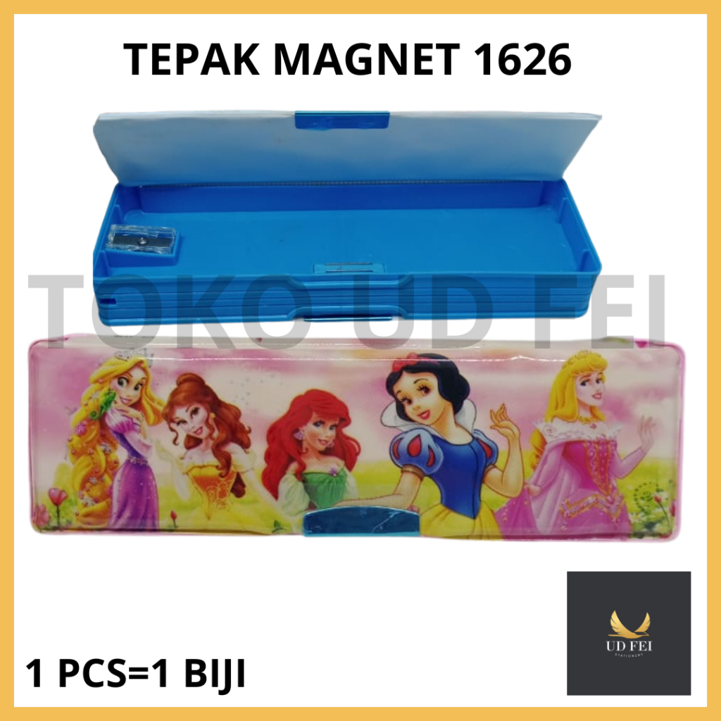 

(1 PCS=1 BIJI) Tepak Magnet 1626/ Tepak Magnet Kecil/ Pencil case/ Tempat Pensil
