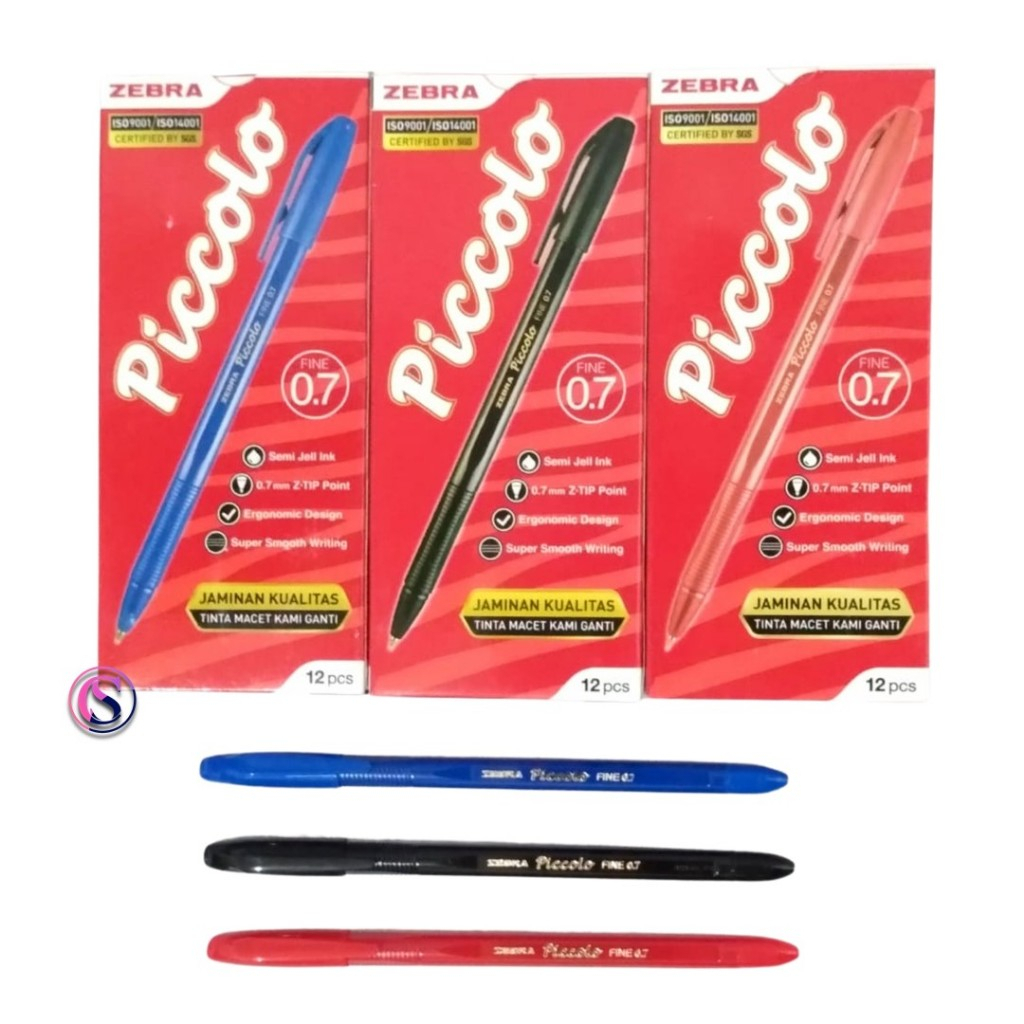 

Pulpen picolo zebra / pen / pena / ballpoint / bolpoin 0.7mm bijian