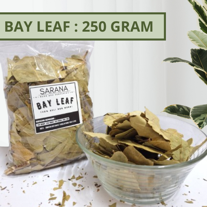 

Daun Bayleaf Kering Asli Organik 250 Gram / Bay Leaves / Rempah Rempah Bumbu Dapur