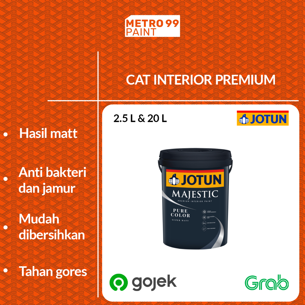 Cat Tembok Interior Premium Jotun Majestic Pure Color 20 Liter