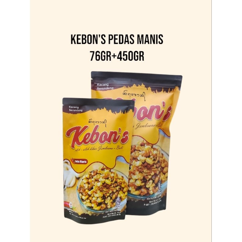 

Kebon's Pedas Manis Kacang Serondeng 76GR+450GR